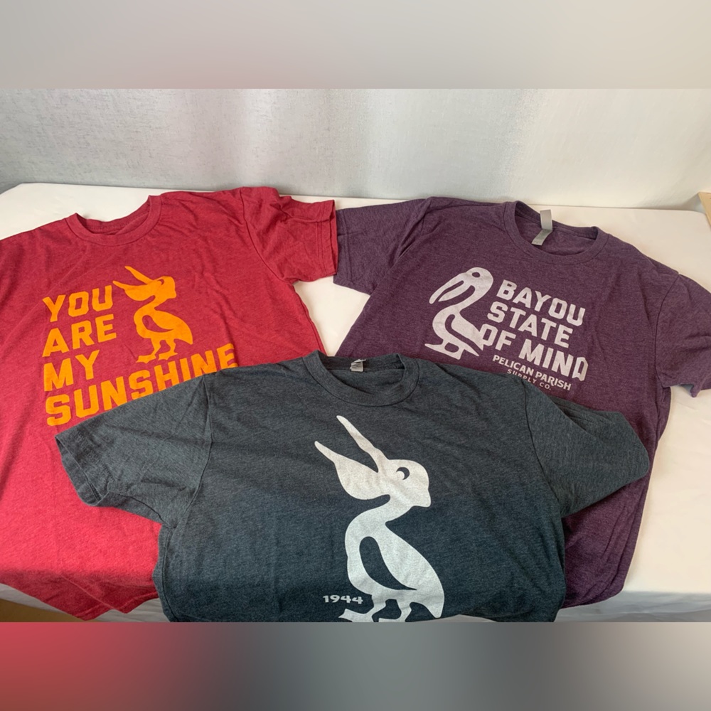 Bundle of 3 Pelican Southern Style TShirt Size Small